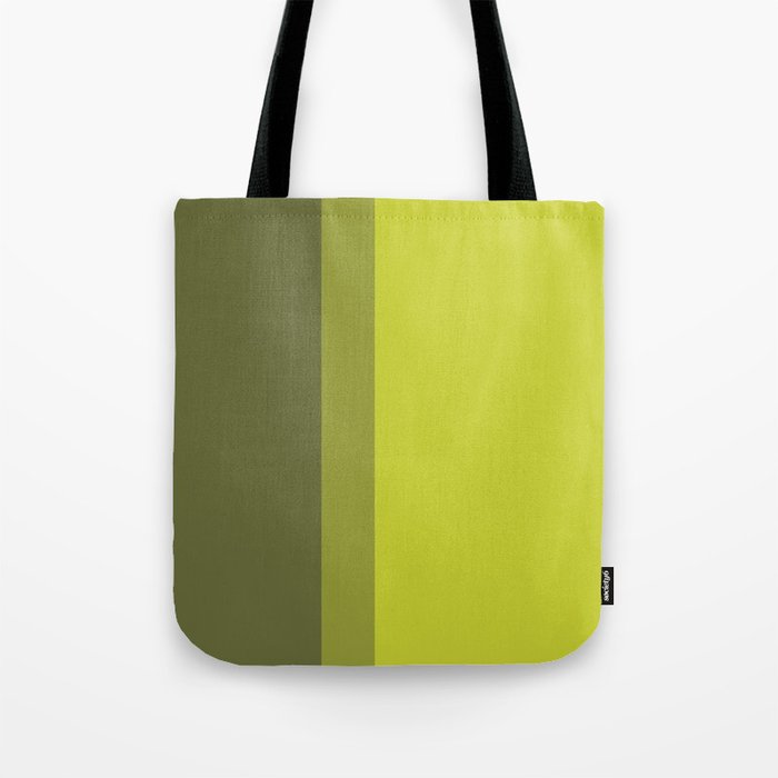 COLOR BLOCKED, CHARTREUSE Tote Bag