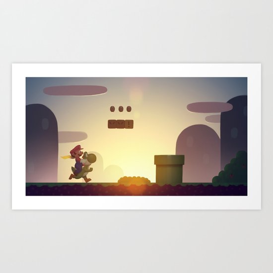 Super Mario World Art Print