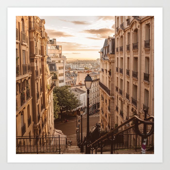 Montmartre sunrise Art Print