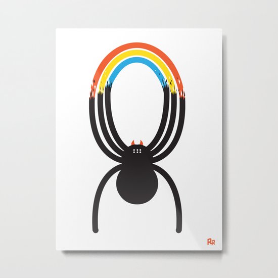 Spiders Are Rainbows Metal Print