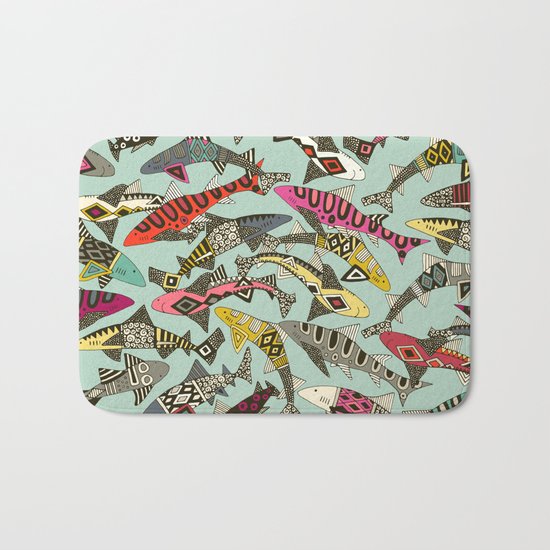 shark party summer Bath Mat