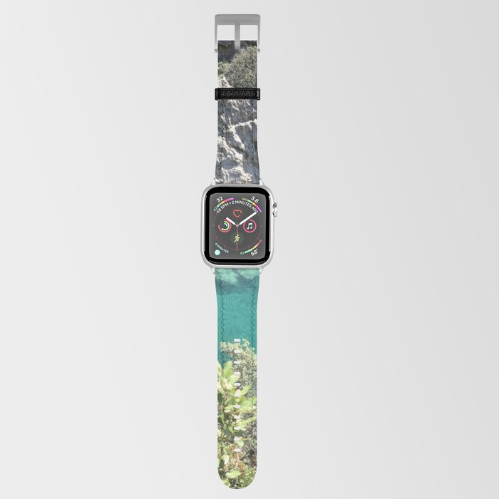 Awesome Green Emerald Sea In Amalfi Coast Italy Poster Apple Watch Band