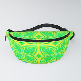 Retro Psychedelic Yellow and Green Tropical Fanny Pack