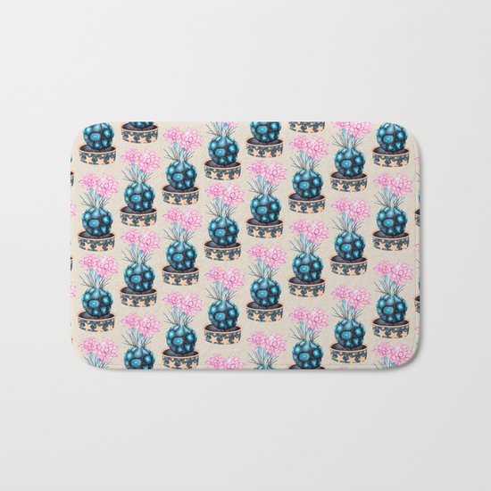succulent flower Bath Mat