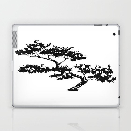 Bonzai Tree on White Background Laptop & iPad Skin