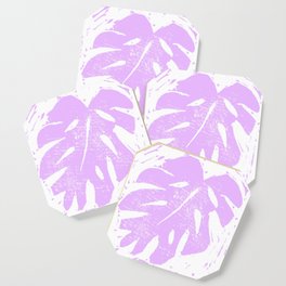 Lilac Monstera Leaf Coaster