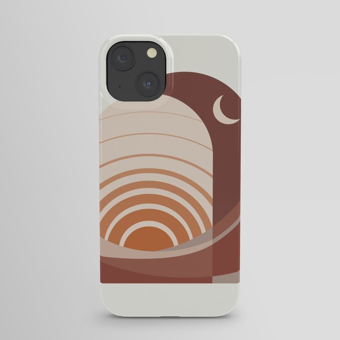 Moon and Sun Abstract Art iPhone Case