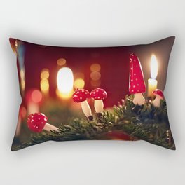 Toadstool Christmas ornaments Rectangular Pillow