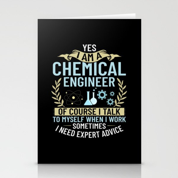 Chemical Engineer Chemistry Engineering Science Stationery Cards