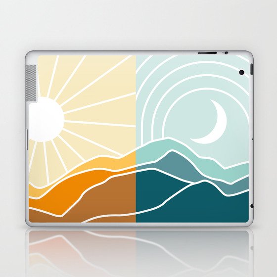Boho Sun and Moon Laptop & iPad Skin