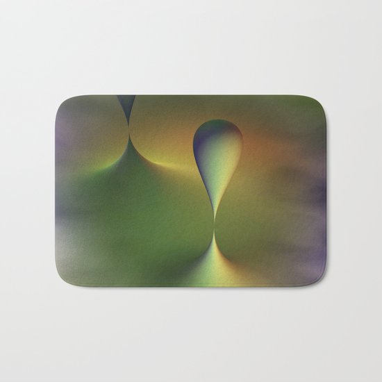 foggy geometry Bath Mat