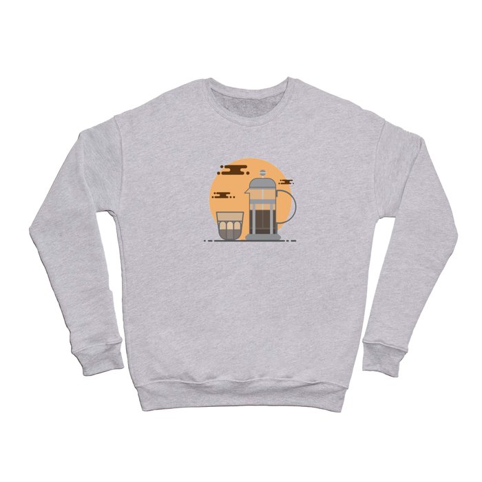 French Press Coffee Crewneck Sweatshirt
