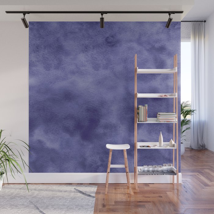 Purple watercolor texture Wall Mural
