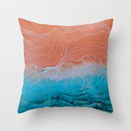 Lizzies Sea Throw Pillow