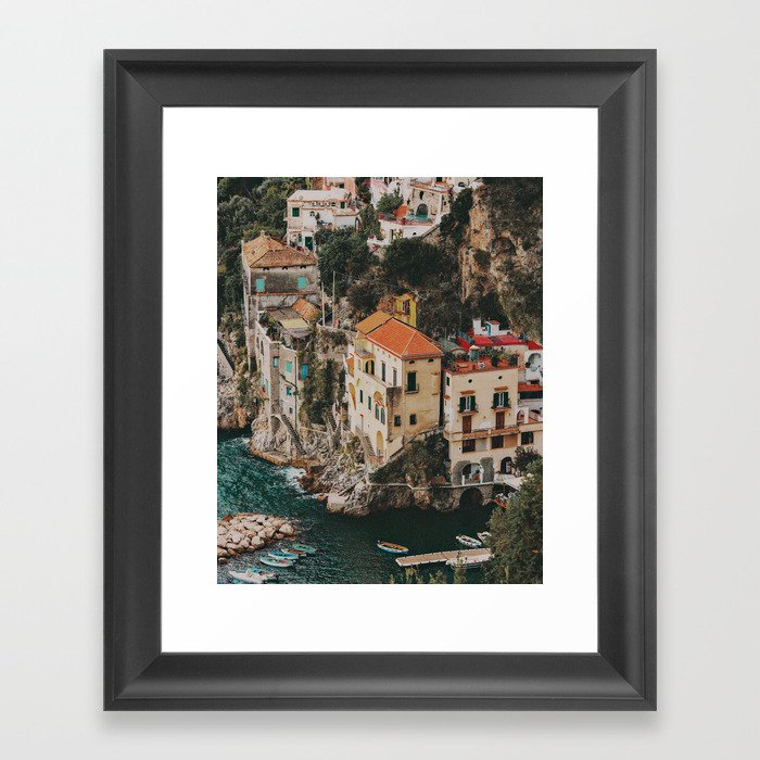 Italian Marina Framed Art Print