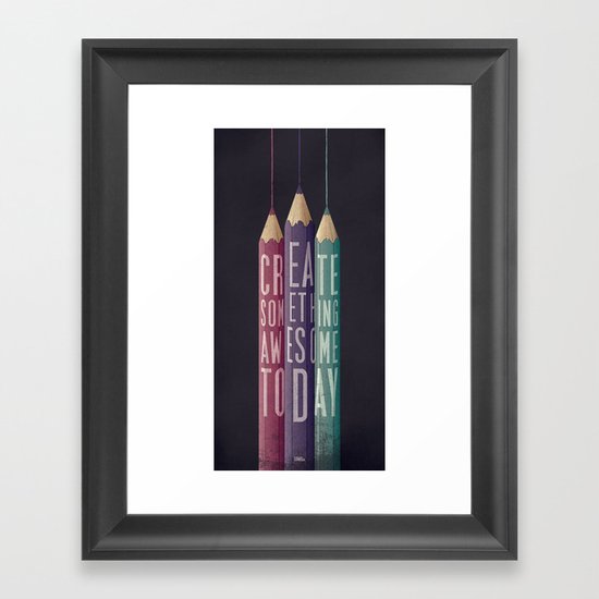 be creative Framed Art Print