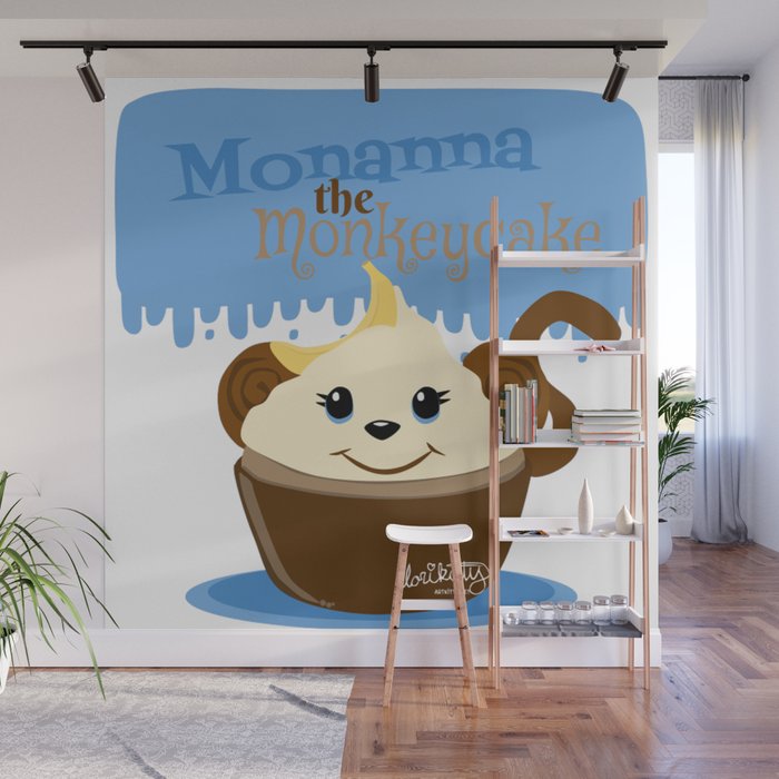 Monanna the Monkeycake - Cupcake Critters Wall Mural