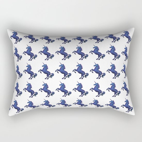 Galaxy Unicorns Everywhere Rectangular Pillow
