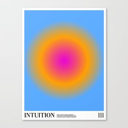 Gradient Angel Numbers: Intuition Canvas Print