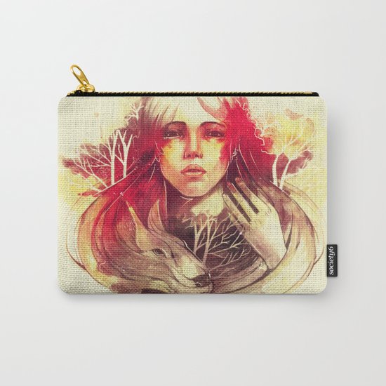 Purity In Red Carry-All Pouch