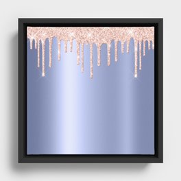 Glitter Design Pattern Framed Canvas
