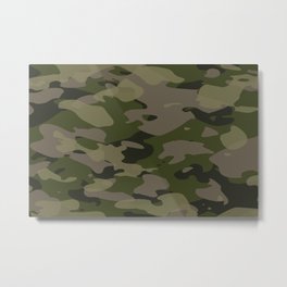 Olive Green Camo #2 Metal Print | Green, Stealth, Beige, Uniform, Pixelart, Urban, Graphicdesign, Camo, Pixelated, Military 