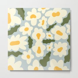 Flower Pattern Metal Print