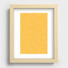 Yellow Constellations Recessed Framed Print