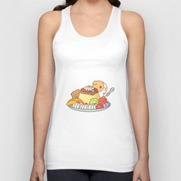 Guinea pig with Japanese Pudding, Bubu and Moonch  Unisex Tank Top