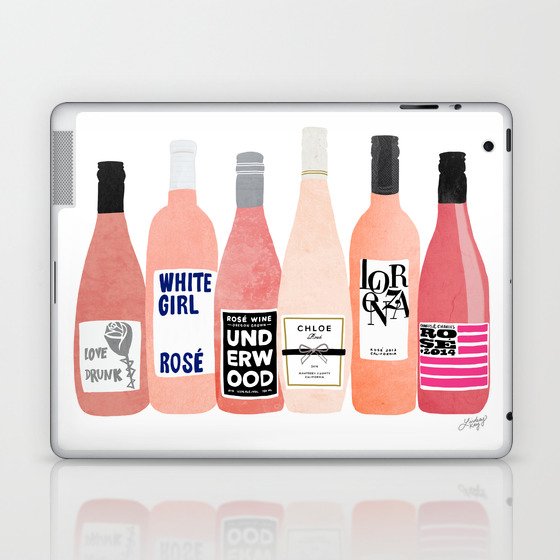 Rose Wine Bottles Laptop & iPad Skin
