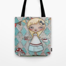 Alice and the Dormouse  Tote Bag