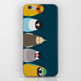 Five birds - tori no iro iPhone Skin