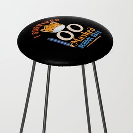 Days Of School 100th Day 100 Masked School Counter Stool