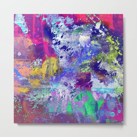 Rainbow Anguish Metal Print