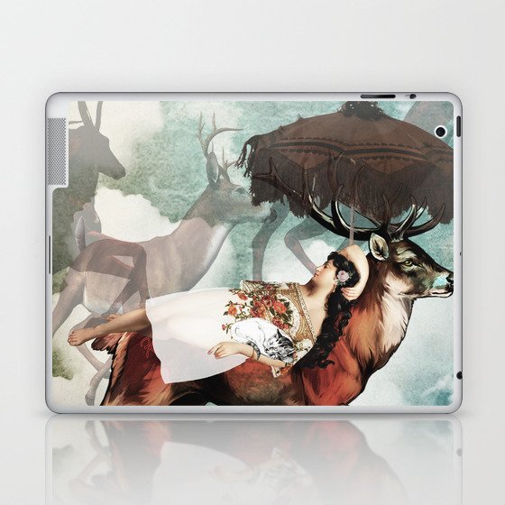 A dream of a journey with deers Laptop & iPad Skin