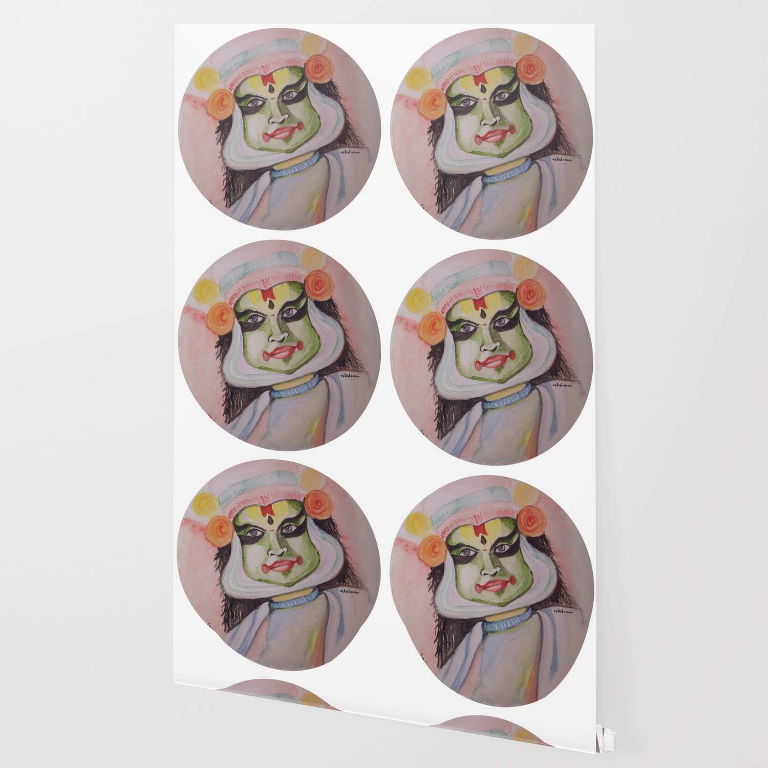 Painting Of Kathakali Kathakali Face Original Work Of Amrita