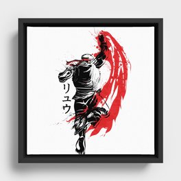 Traditional Fighter Framed Canvas