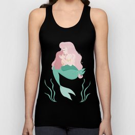 Mermaid Mother Kiss Daughter  Tank Top