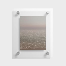 Beach Ocean Glitter Floating Acrylic Print