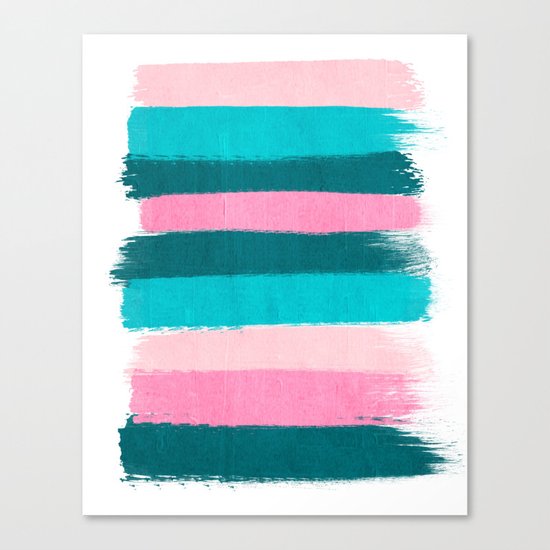 Holden - abstract painting minimal brushstrokes painterly boho modern trendy girly art Canvas Print