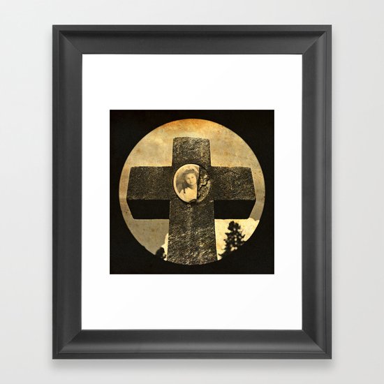 Jennie's cross Framed Art Print