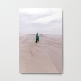  Stormy Sunday at the Beach, The Netherlands | Landscape photography | Hargen aan Zee | Landscape photography wall art Metal Print