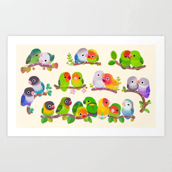 Lovebird Art Print