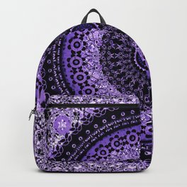 Purple Tapestry Mandala Backpack