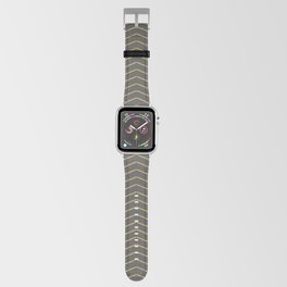 grey and gold zig zag geometric pattern Apple Watch Band
