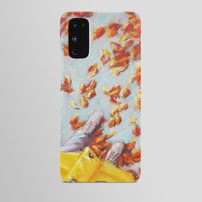 Standing amidst autumn Android Case