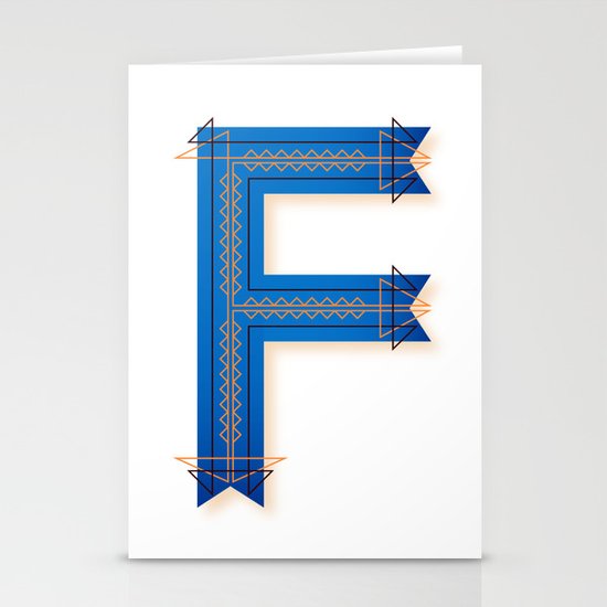 The Letter F Stationery Cards