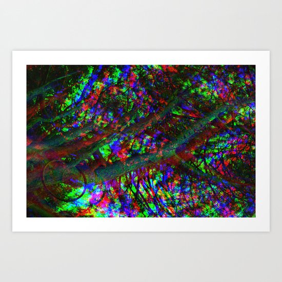 Tri-Chrome Separation Art Print