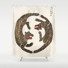 Unimpressed Frog Meika Gafu by Matsumoto Hoji 1814 - Frog Shower Curtain by  Public Artography