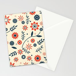 Flowers Pattern Vintage. Stationery Card
